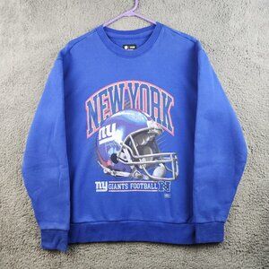 NFL New York Giants Crew Neck Team Apparel Men's Medium Relaxed Fit Sweatshirt